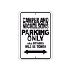 Camper And Nicholsons Boats Parking Only All Others Will Be Towed Sea Ocean Beach Lake Boat Aluminum Metal Sign Plate