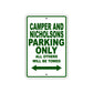 Camper And Nicholsons Boats Parking Only All Others Will Be Towed Sea Ocean Beach Lake Boat Aluminum Metal Sign Plate