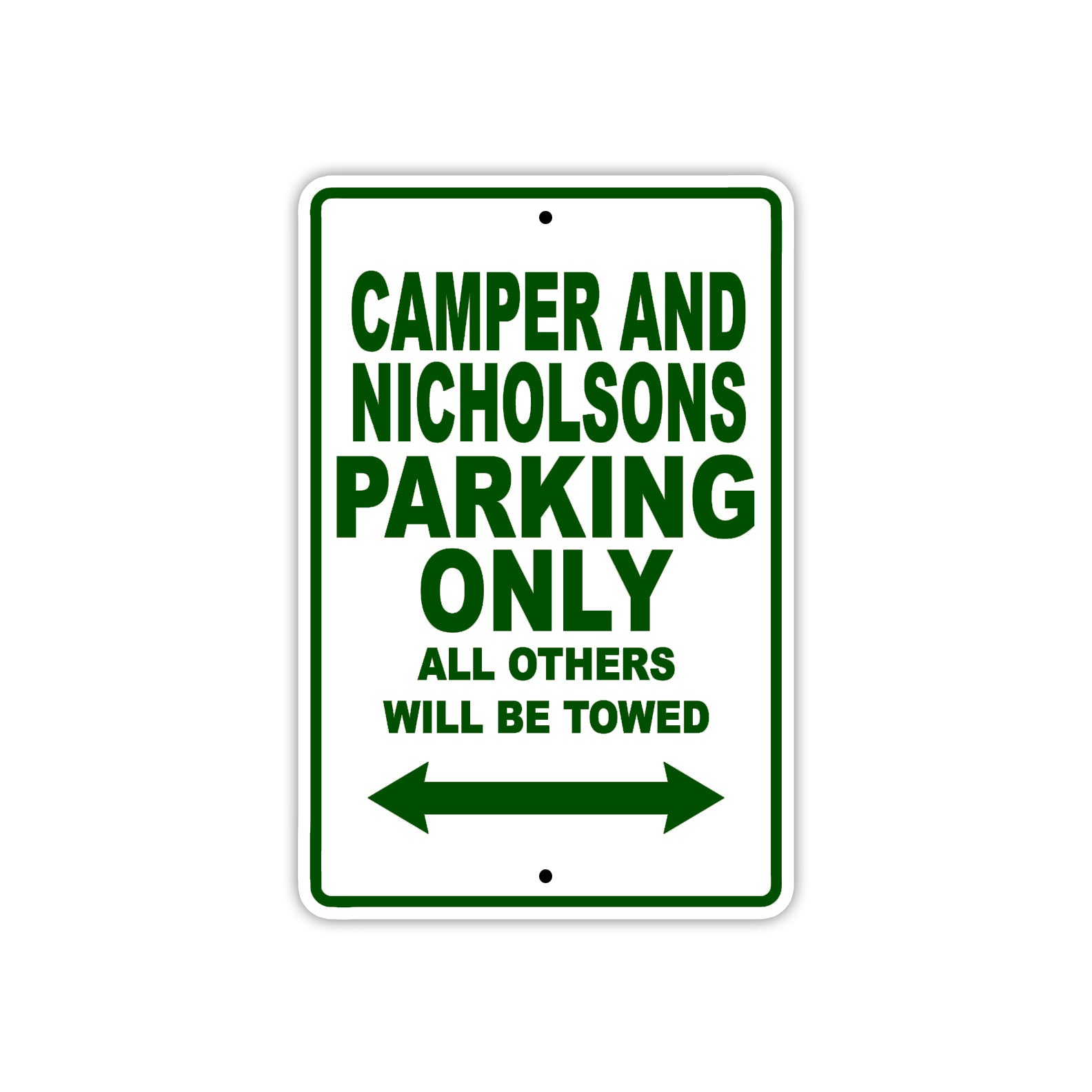 Camper And Nicholsons Boats Parking Only All Others Will Be Towed Sea Ocean Beach Lake Boat Aluminum Metal Sign Plate