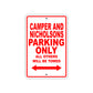 Camper And Nicholsons Boats Parking Only All Others Will Be Towed Sea Ocean Beach Lake Boat Aluminum Metal Sign Plate