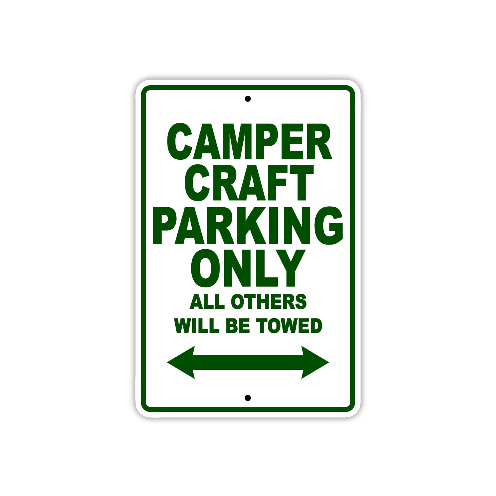 Camper Craft Boats Parking Only All Others Will Be Towed Sea Ocean Beach Lake Boat Aluminum Metal Sign Plate
