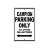 Campion Boats Parking Only All Others Will Be Towed Sea Ocean Beach Lake Boat Aluminum Metal Sign Plate