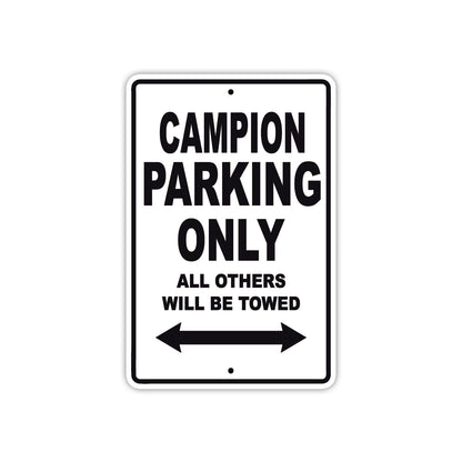 Campion Boats Parking Only All Others Will Be Towed Sea Ocean Beach Lake Boat Aluminum Metal Sign Plate