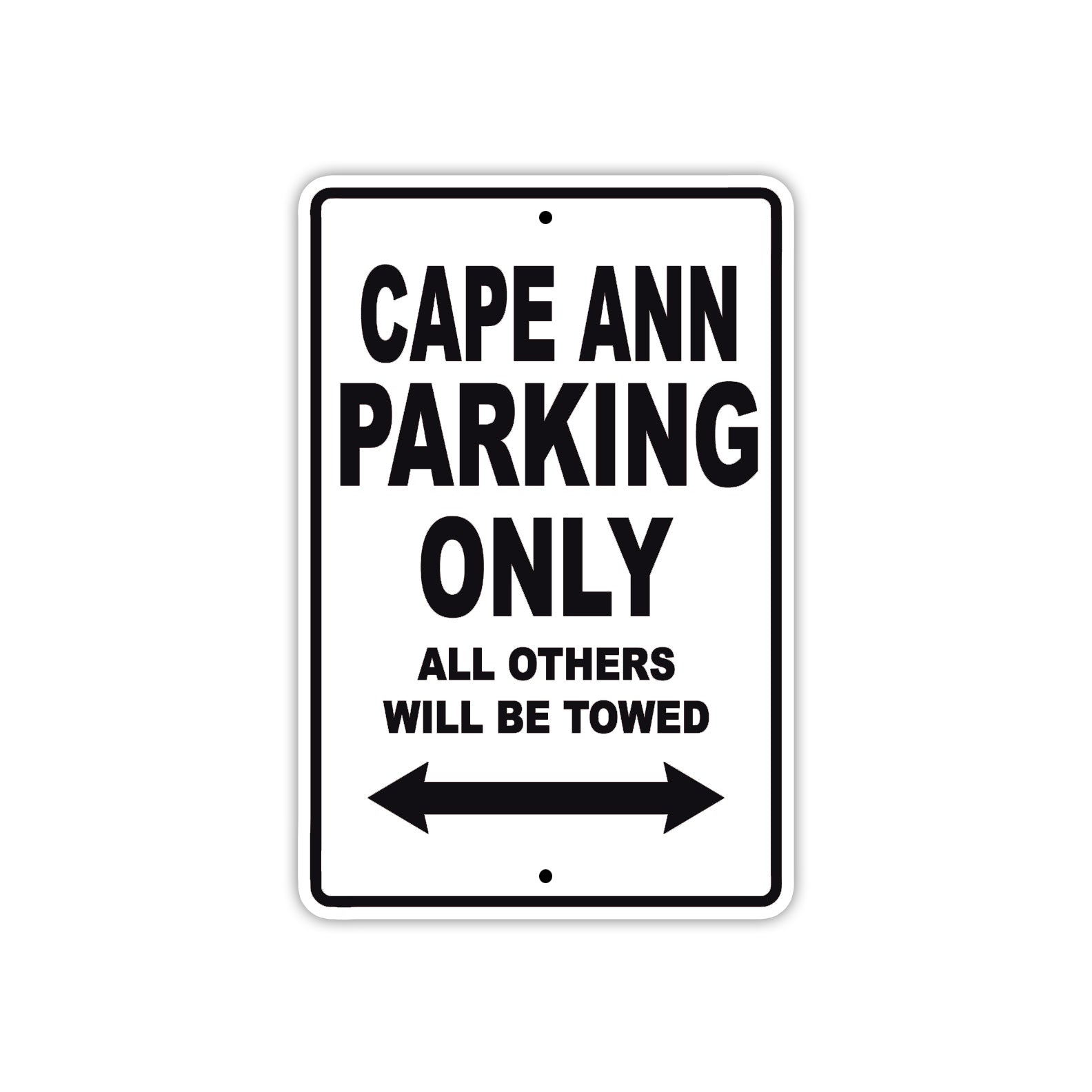 Cape Ann Boats Parking Only All Others Will Be Towed Sea Ocean Beach Lake Boat Aluminum Metal Sign Plate