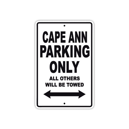 Cape Ann Boats Parking Only All Others Will Be Towed Sea Ocean Beach Lake Boat Aluminum Metal Sign Plate