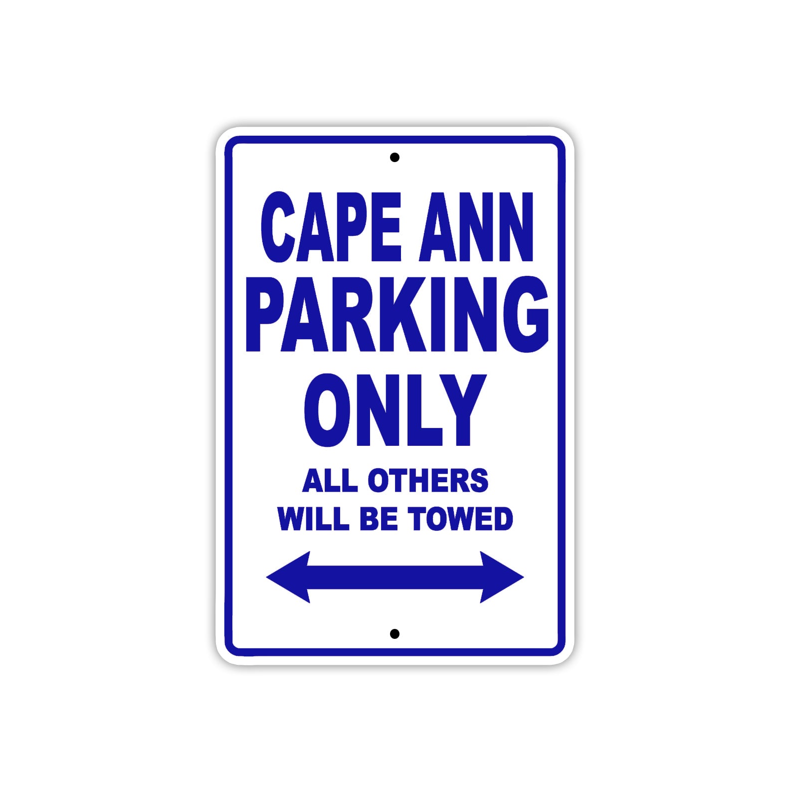 Cape Ann Boats Parking Only All Others Will Be Towed Sea Ocean Beach Lake Boat Aluminum Metal Sign Plate