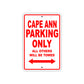 Cape Ann Boats Parking Only All Others Will Be Towed Sea Ocean Beach Lake Boat Aluminum Metal Sign Plate