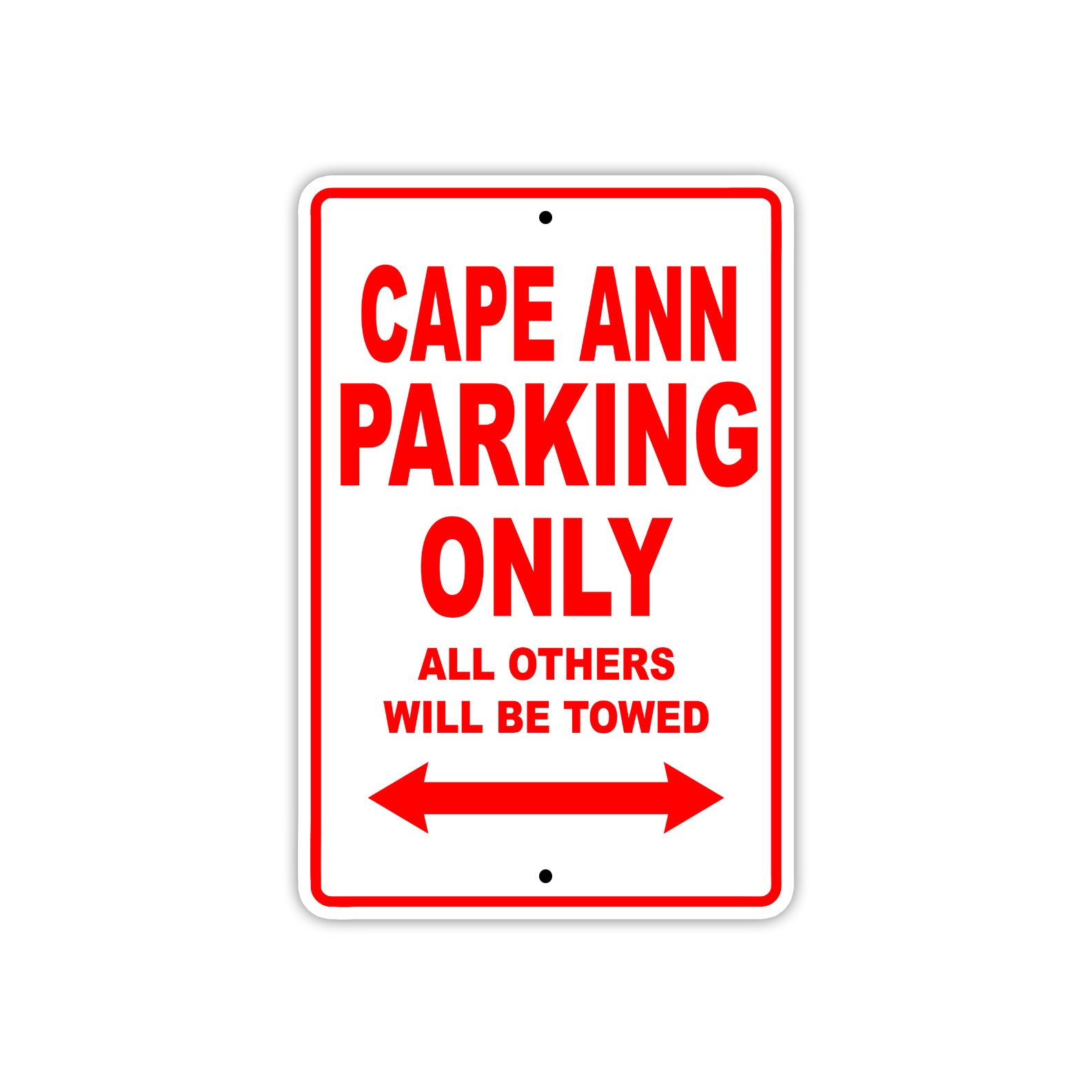Cape Ann Boats Parking Only All Others Will Be Towed Sea Ocean Beach Lake Boat Aluminum Metal Sign Plate