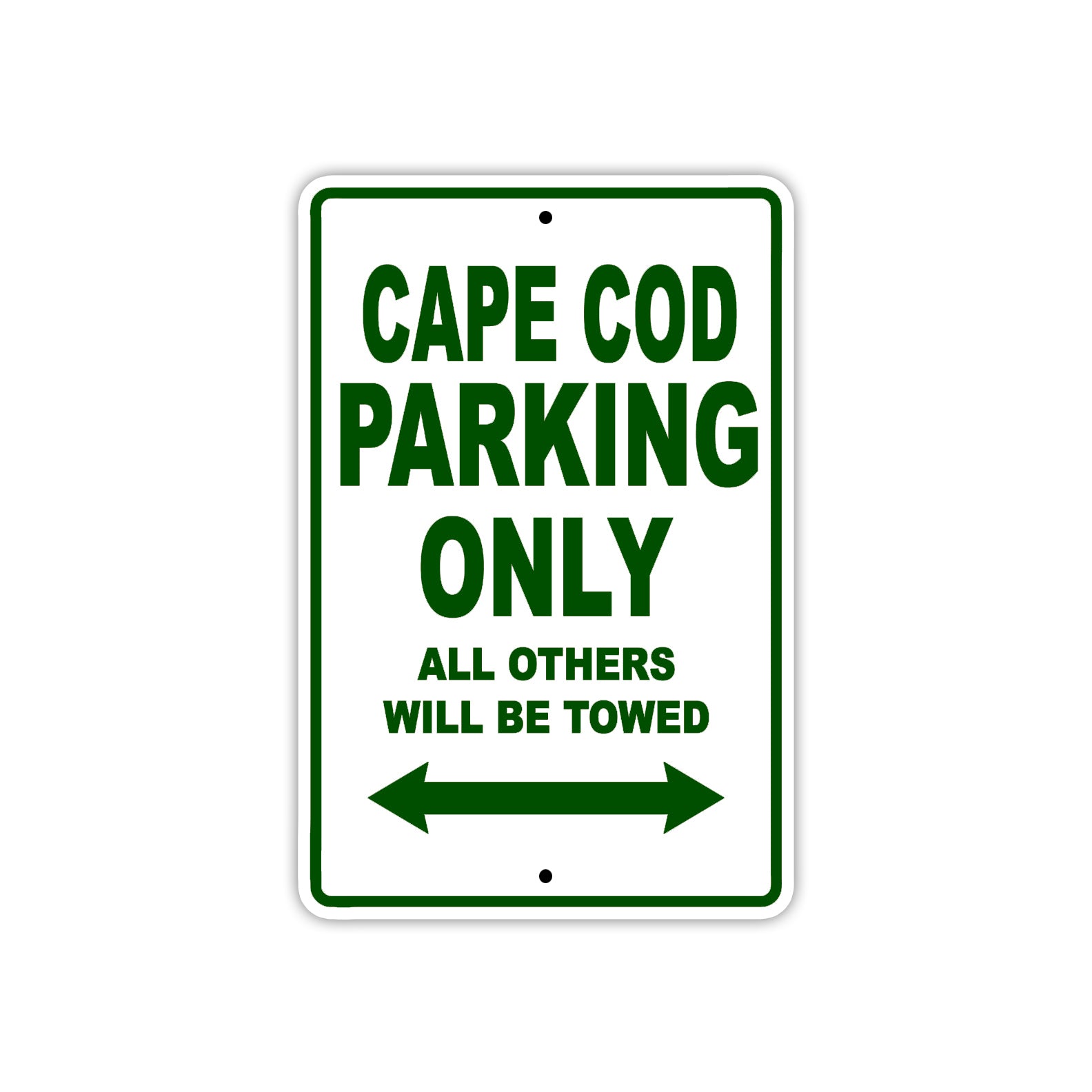 Cape Cod Boats Parking Only All Others Will Be Towed Sea Ocean Beach Lake Boat Aluminum Metal Sign Plate