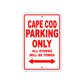 Cape Cod Boats Parking Only All Others Will Be Towed Sea Ocean Beach Lake Boat Aluminum Metal Sign Plate