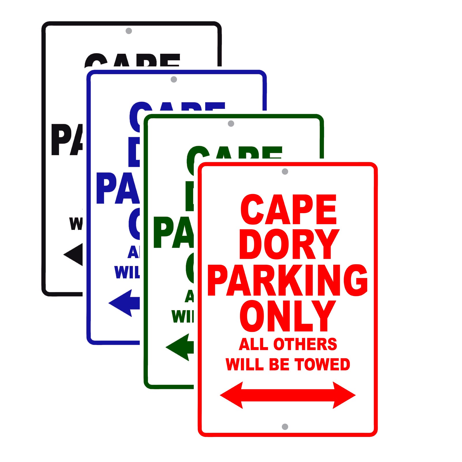 Cape Dory Boats Parking Only All Others Will Be Towed Sea Ocean Beach Lake Boat Aluminum Metal Sign Plate