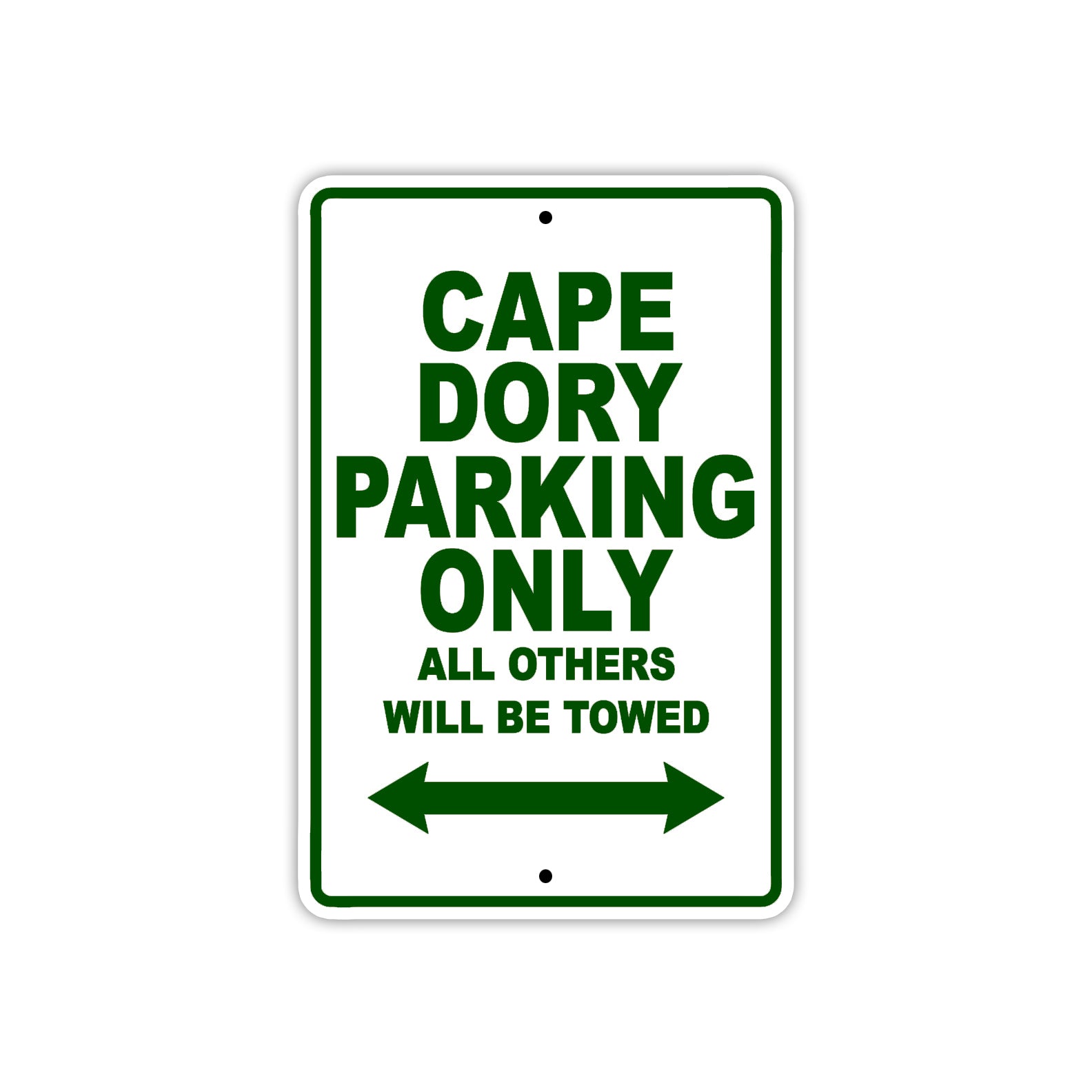 Cape Dory Boats Parking Only All Others Will Be Towed Sea Ocean Beach Lake Boat Aluminum Metal Sign Plate