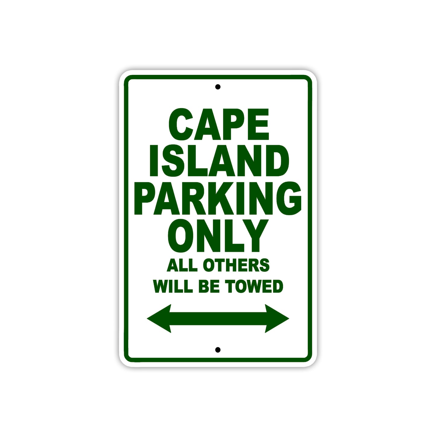 Cape Island Boats Parking Only All Others Will Be Towed Sea Ocean Beach Lake Boat Aluminum Metal Sign Plate