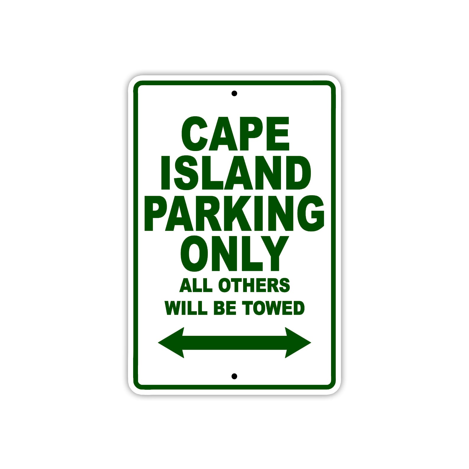 Cape Island Boats Parking Only All Others Will Be Towed Sea Ocean Beach Lake Boat Aluminum Metal Sign Plate