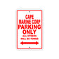 Cape Marine Corp Boats Parking Only All Others Will Be Towed Sea Ocean Beach Lake Boat Aluminum Metal Sign Plate