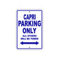 Capri Boats Parking Only All Others Will Be Towed Sea Ocean Beach Lake Boat Aluminum Metal Sign Plate