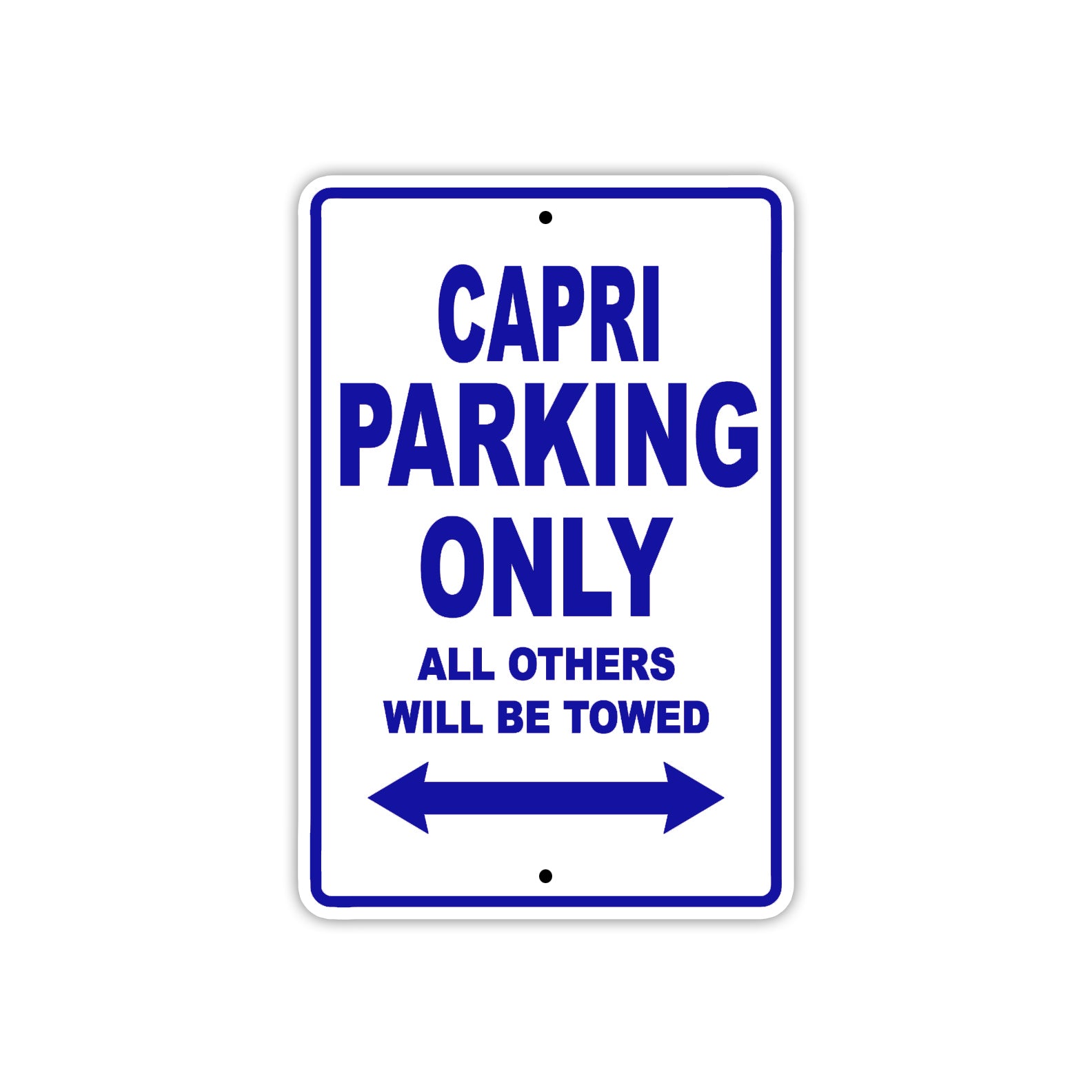 Capri Boats Parking Only All Others Will Be Towed Sea Ocean Beach Lake Boat Aluminum Metal Sign Plate