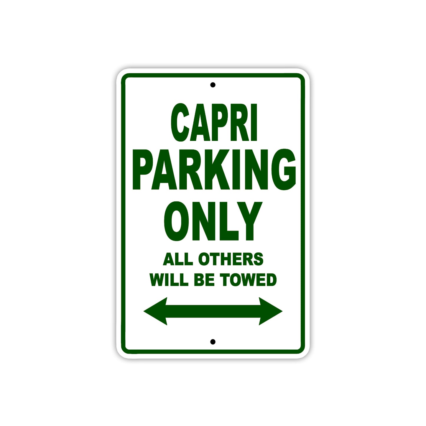 Capri Boats Parking Only All Others Will Be Towed Sea Ocean Beach Lake Boat Aluminum Metal Sign Plate