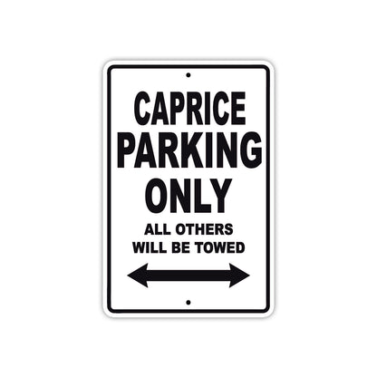 Caprice Boats Parking Only All Others Will Be Towed Sea Ocean Beach Lake Boat Aluminum Metal Sign Plate