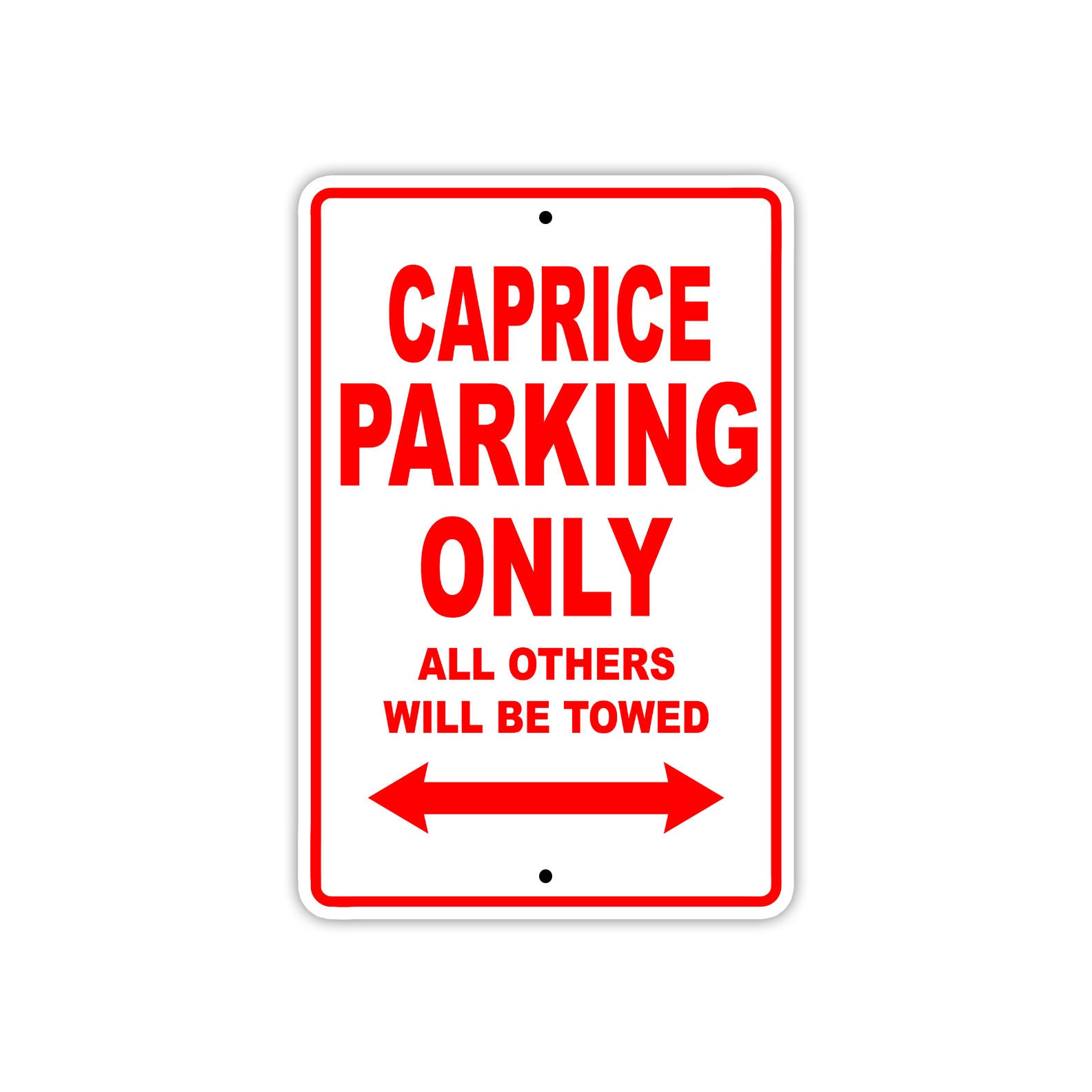Caprice Boats Parking Only All Others Will Be Towed Sea Ocean Beach Lake Boat Aluminum Metal Sign Plate