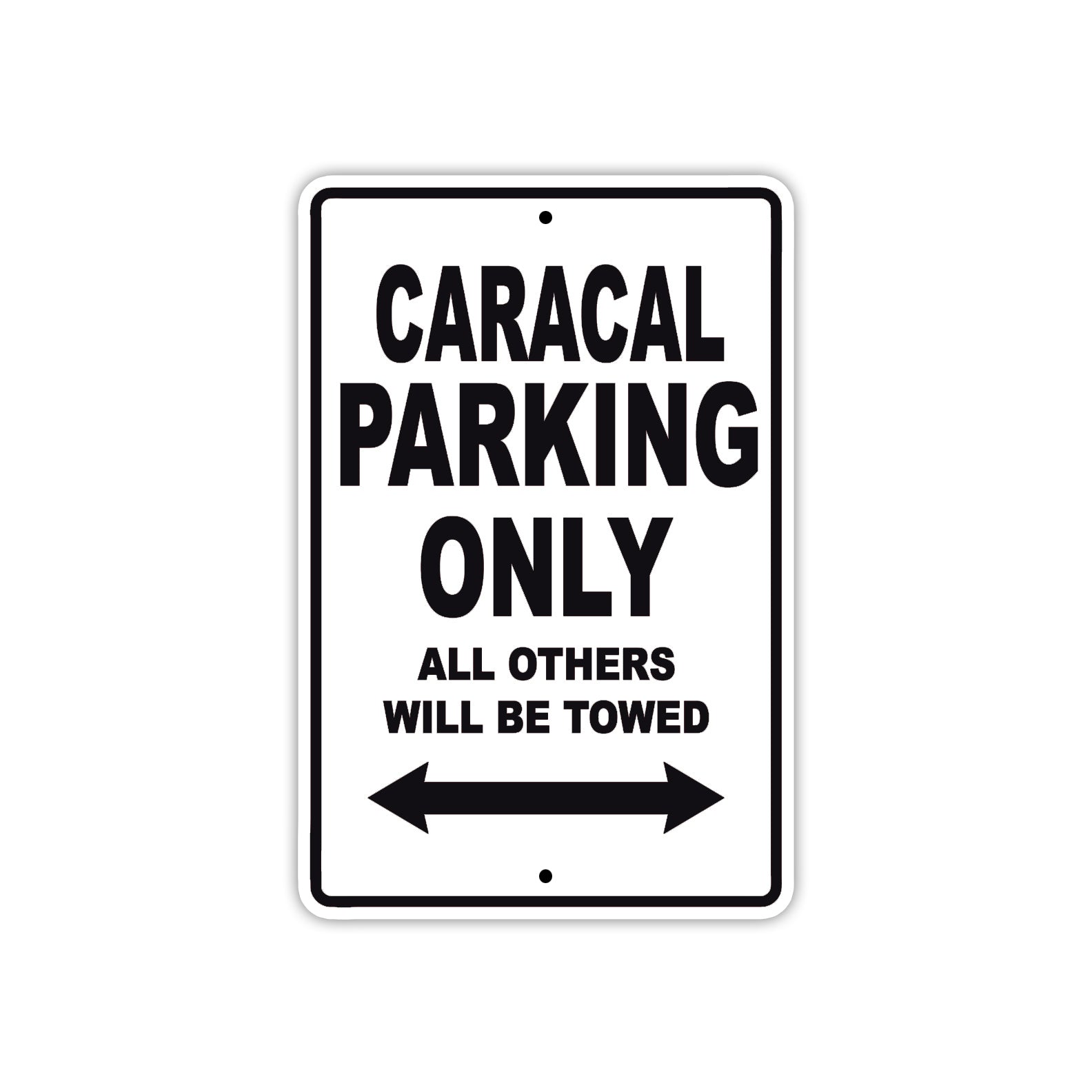 Caracal Boats Parking Only All Others Will Be Towed Sea Ocean Beach Lake Boat Aluminum Metal Sign Plate