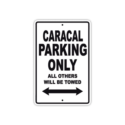 Caracal Boats Parking Only All Others Will Be Towed Sea Ocean Beach Lake Boat Aluminum Metal Sign Plate