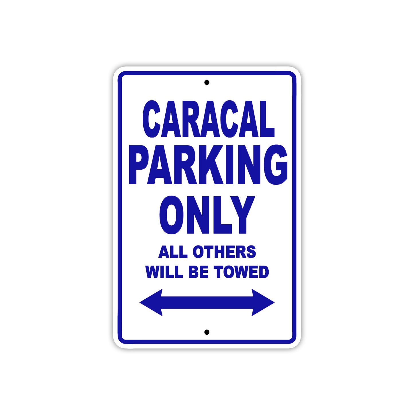Caracal Boats Parking Only All Others Will Be Towed Sea Ocean Beach Lake Boat Aluminum Metal Sign Plate