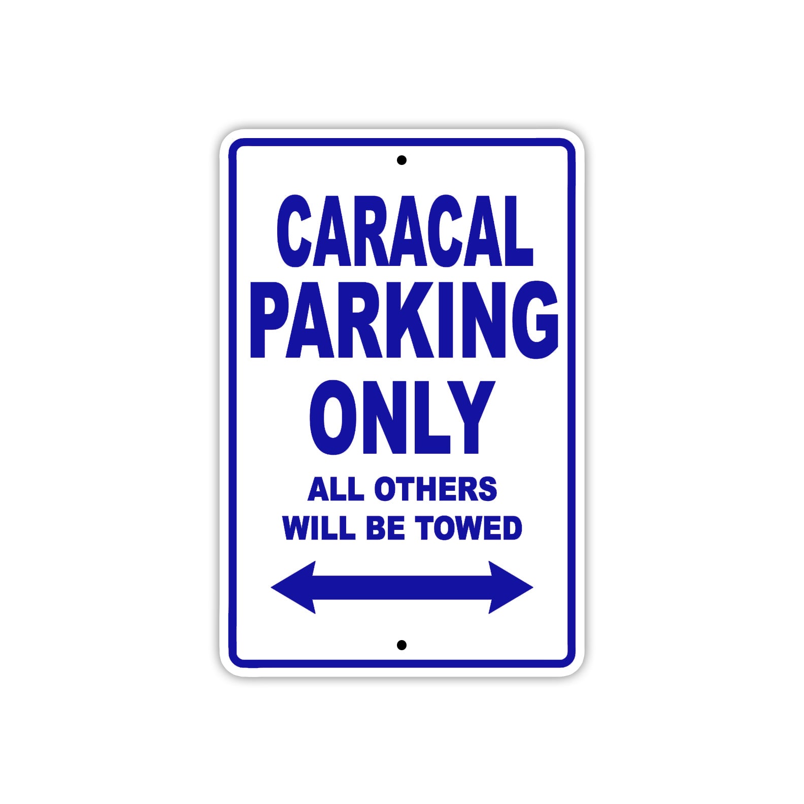 Caracal Boats Parking Only All Others Will Be Towed Sea Ocean Beach Lake Boat Aluminum Metal Sign Plate