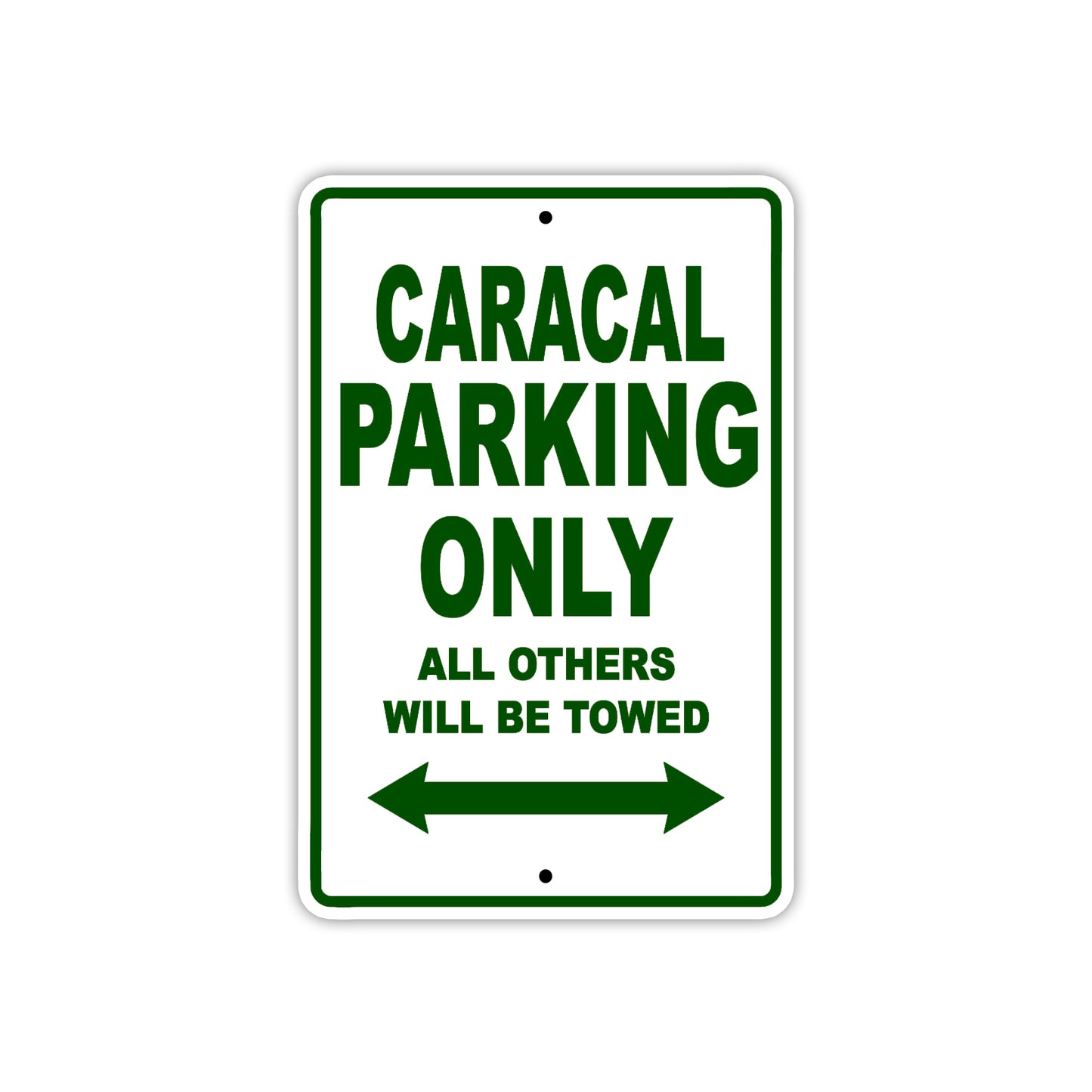 Caracal Boats Parking Only All Others Will Be Towed Sea Ocean Beach Lake Boat Aluminum Metal Sign Plate