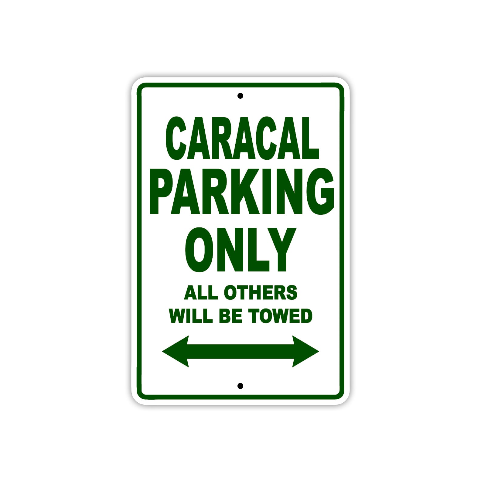 Caracal Boats Parking Only All Others Will Be Towed Sea Ocean Beach Lake Boat Aluminum Metal Sign Plate