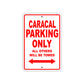 Caracal Boats Parking Only All Others Will Be Towed Sea Ocean Beach Lake Boat Aluminum Metal Sign Plate