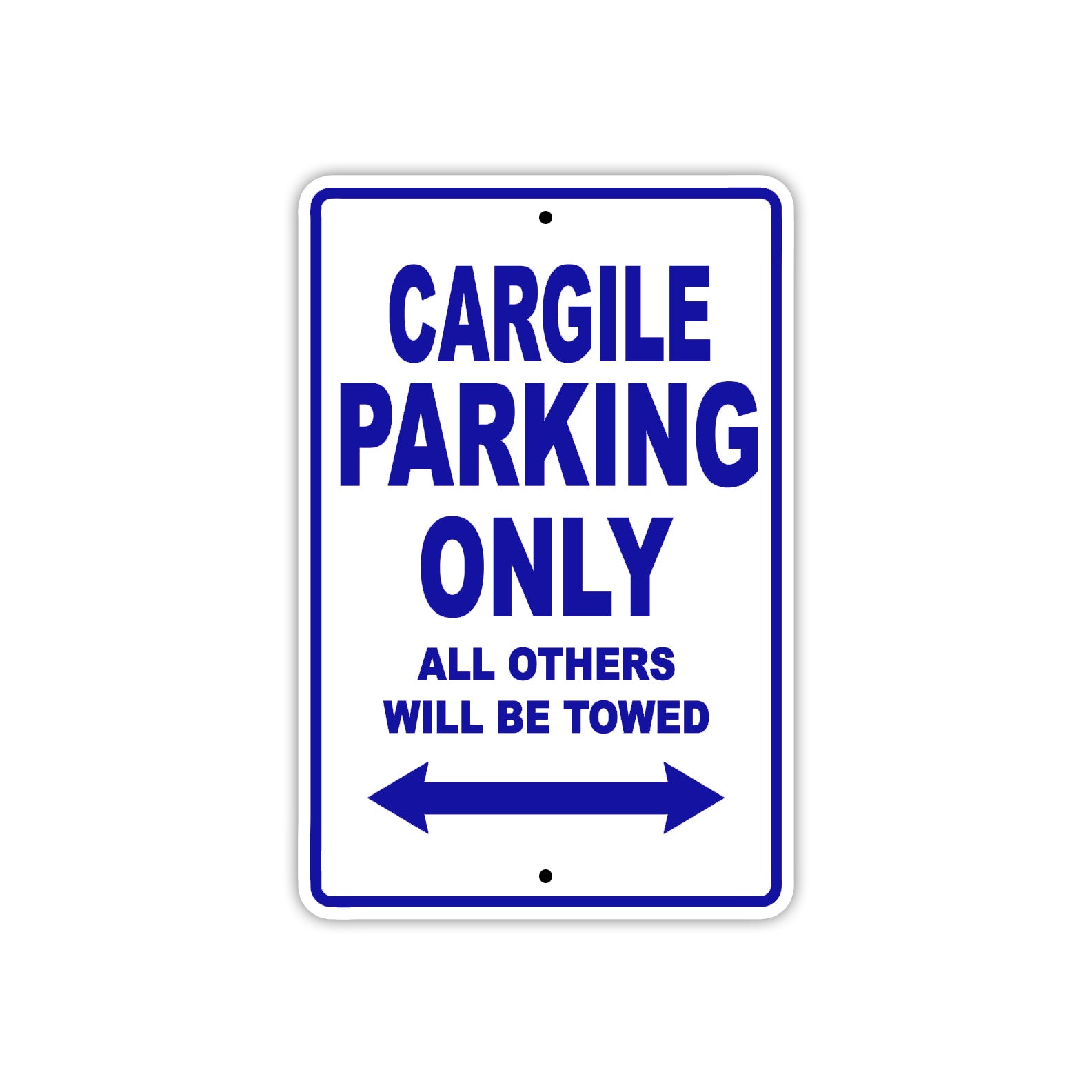 Cargile Boats Parking Only All Others Will Be Towed Sea Ocean Beach Lake Boat Aluminum Metal Sign Plate