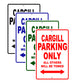 Cargill Boats Parking Only All Others Will Be Towed Sea Ocean Beach Lake Boat Aluminum Metal Sign Plate