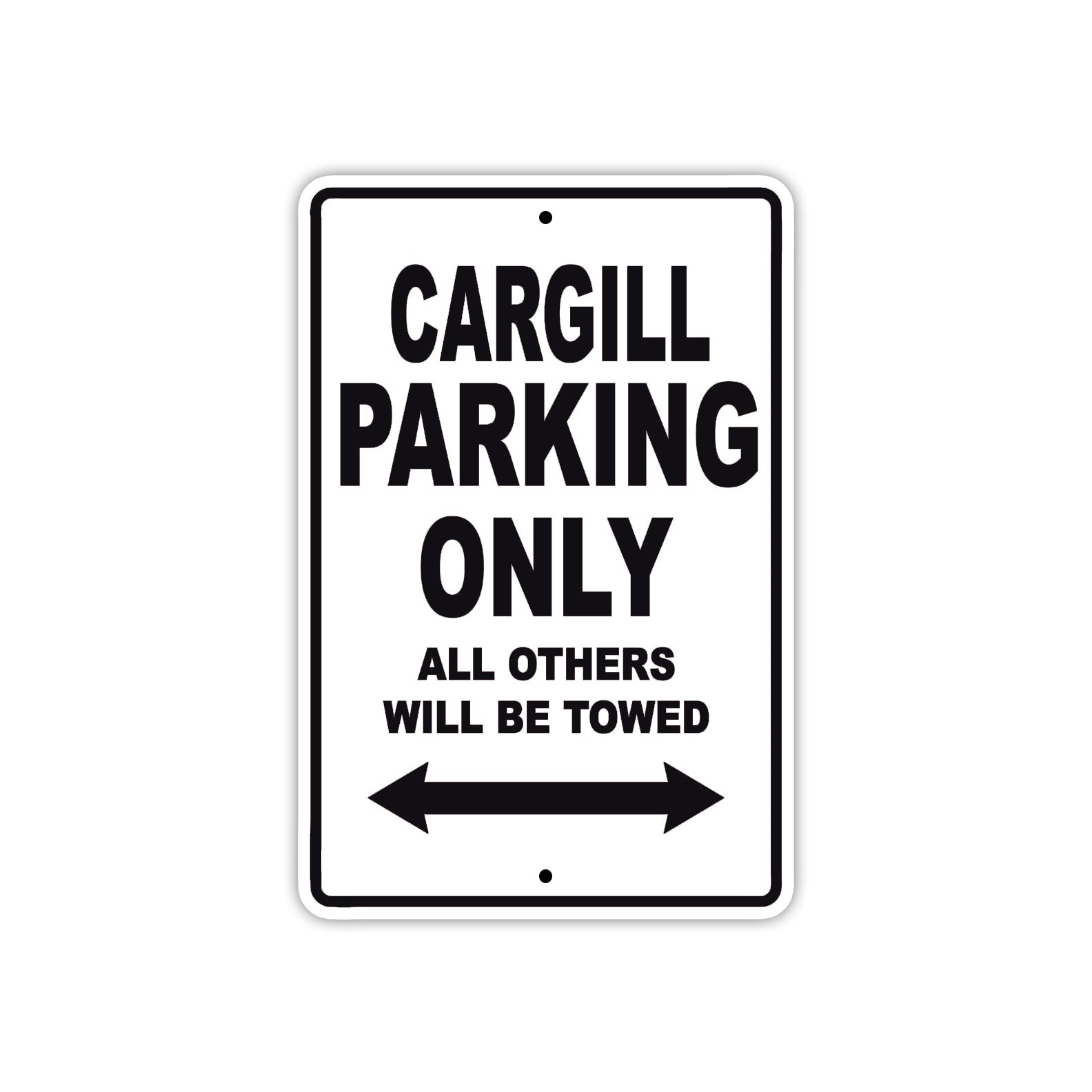 Cargill Boats Parking Only All Others Will Be Towed Sea Ocean Beach Lake Boat Aluminum Metal Sign Plate