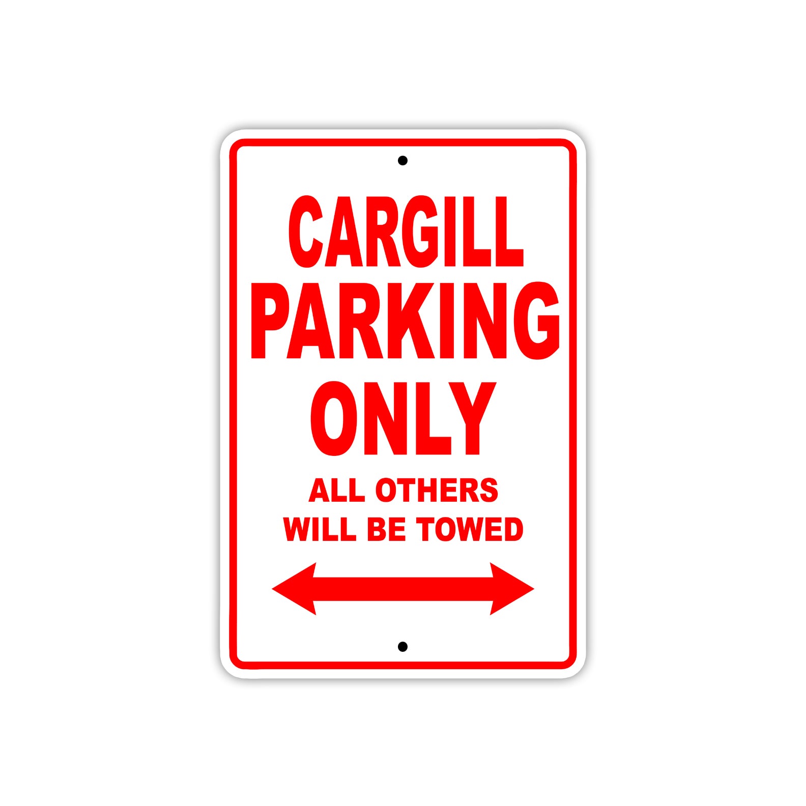 Cargill Boats Parking Only All Others Will Be Towed Sea Ocean Beach Lake Boat Aluminum Metal Sign Plate