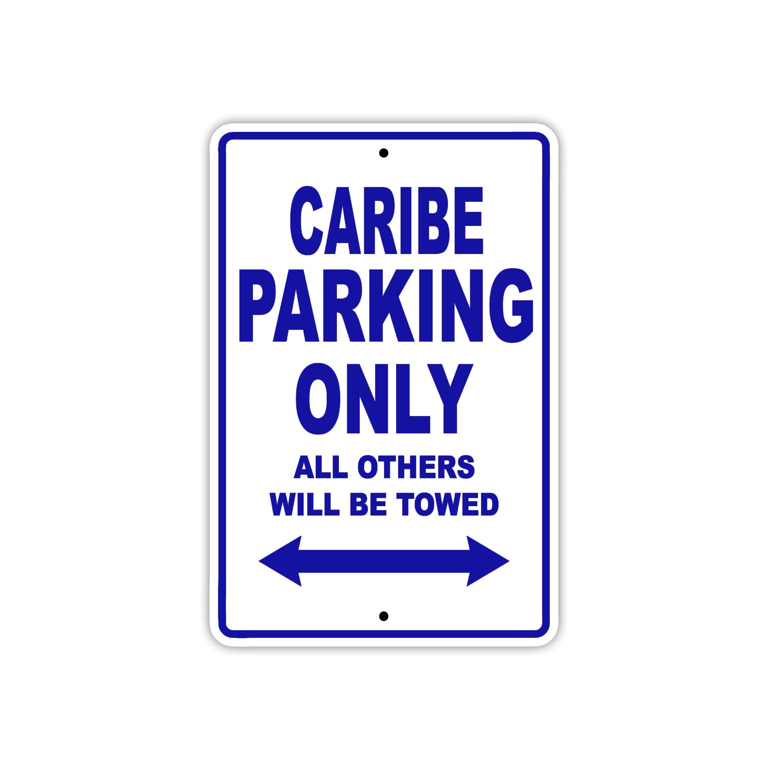 Caribe Boats Parking Only All Others Will Be Towed Sea Ocean Beach Lake Boat Aluminum Metal Sign Plate