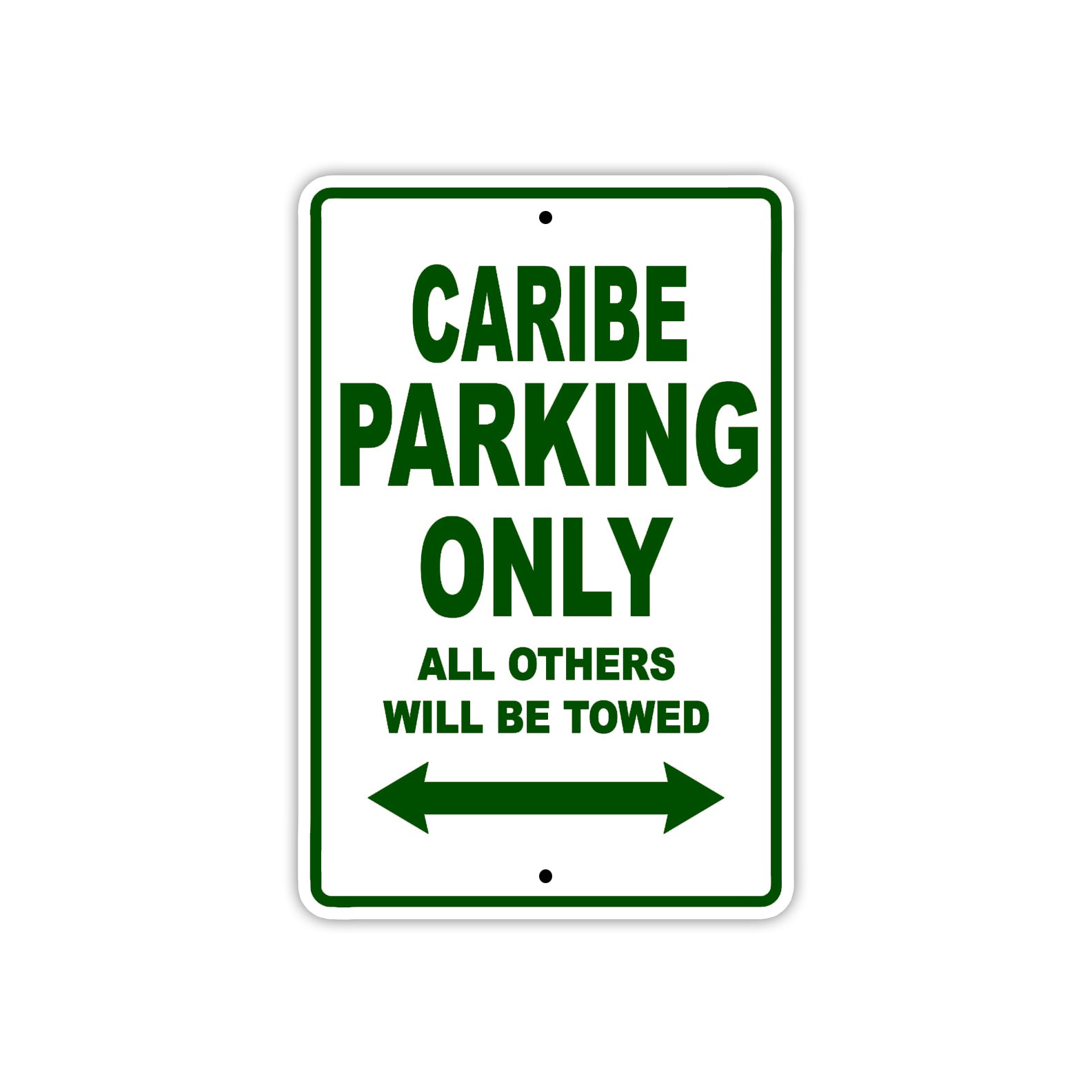 Caribe Boats Parking Only All Others Will Be Towed Sea Ocean Beach Lake Boat Aluminum Metal Sign Plate