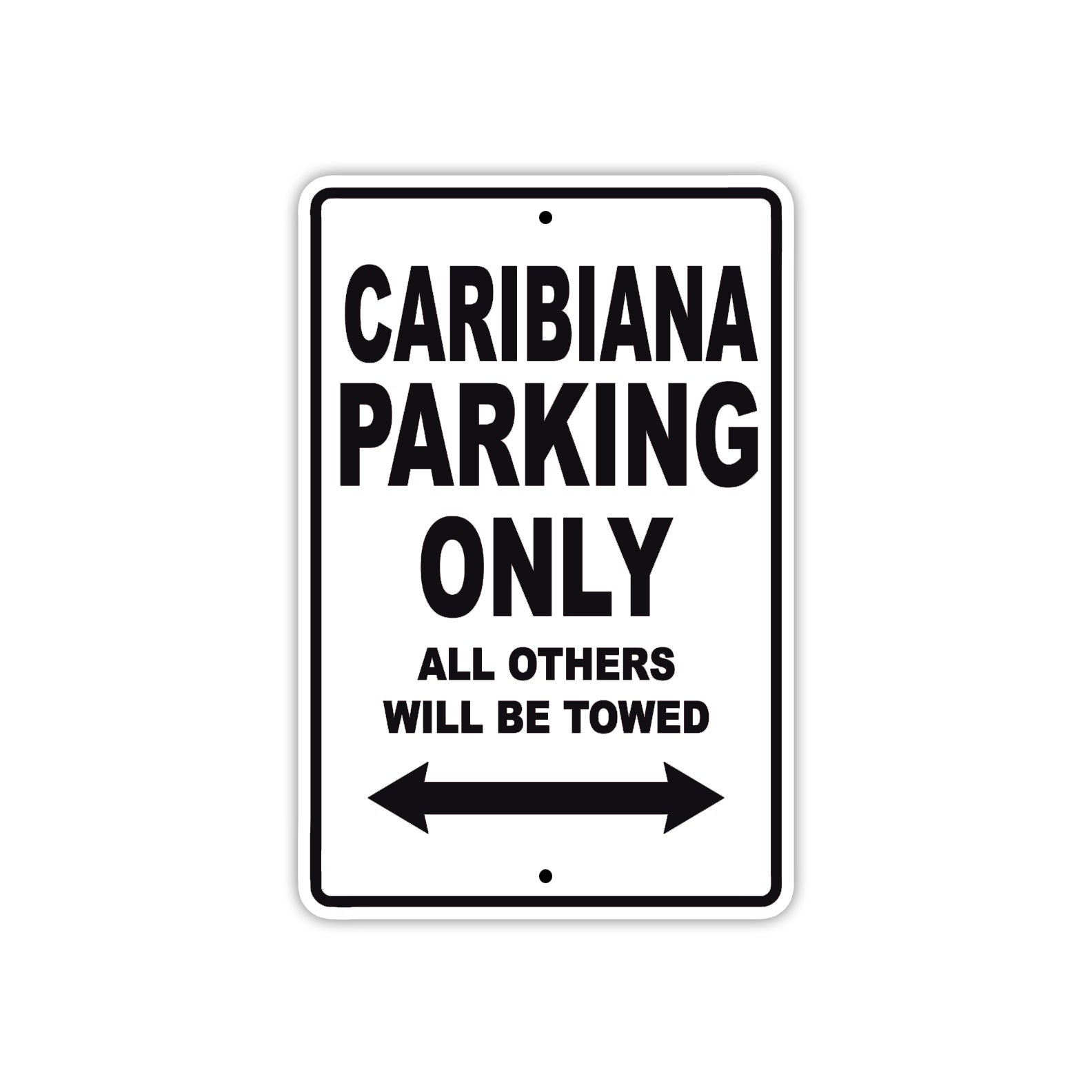 Caribiana Boats Parking Only All Others Will Be Towed Sea Ocean Beach Lake Boat Aluminum Metal Sign Plate