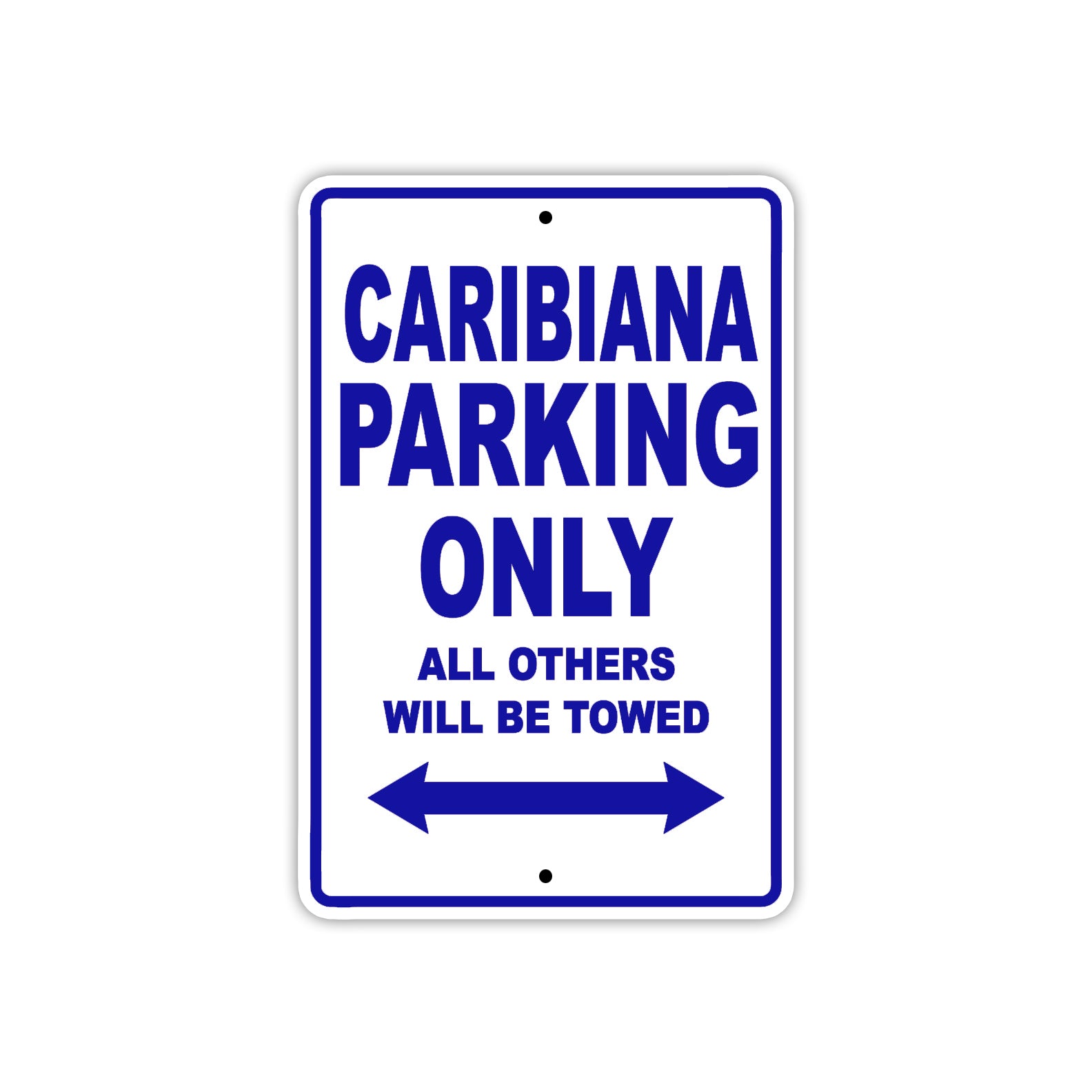 Caribiana Boats Parking Only All Others Will Be Towed Sea Ocean Beach Lake Boat Aluminum Metal Sign Plate