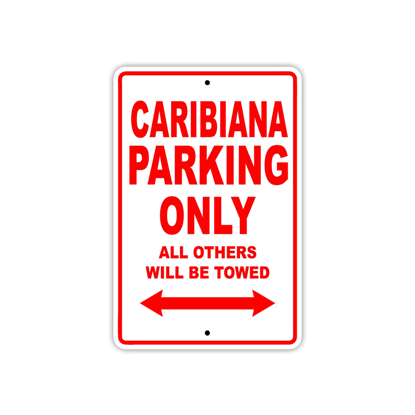 Caribiana Boats Parking Only All Others Will Be Towed Sea Ocean Beach Lake Boat Aluminum Metal Sign Plate