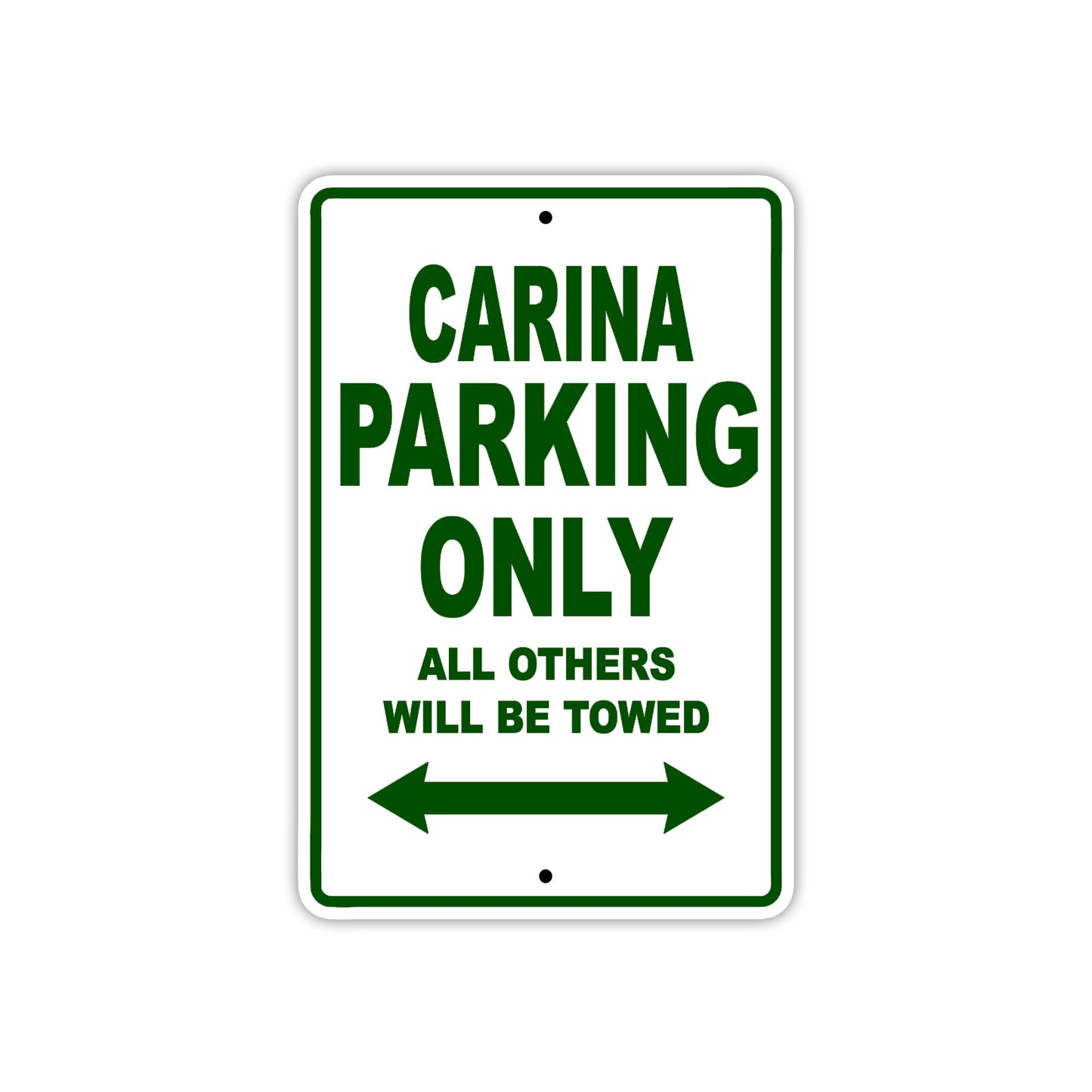 Carina Boats Parking Only All Others Will Be Towed Sea Ocean Beach Lake Boat Aluminum Metal Sign Plate
