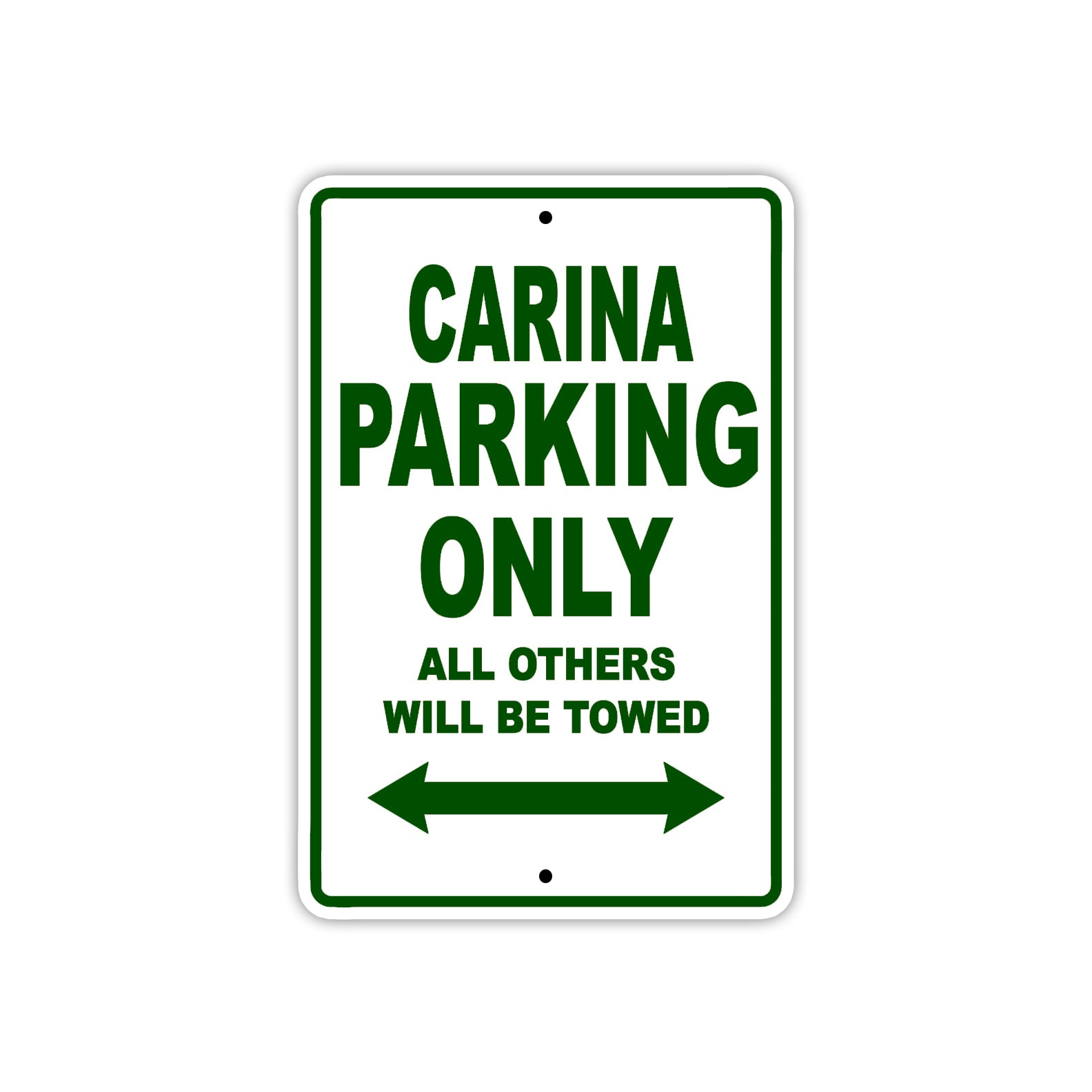 Carina Boats Parking Only All Others Will Be Towed Sea Ocean Beach Lake Boat Aluminum Metal Sign Plate