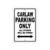 Carlaw Boats Parking Only All Others Will Be Towed Sea Ocean Beach Lake Boat Aluminum Metal Sign Plate