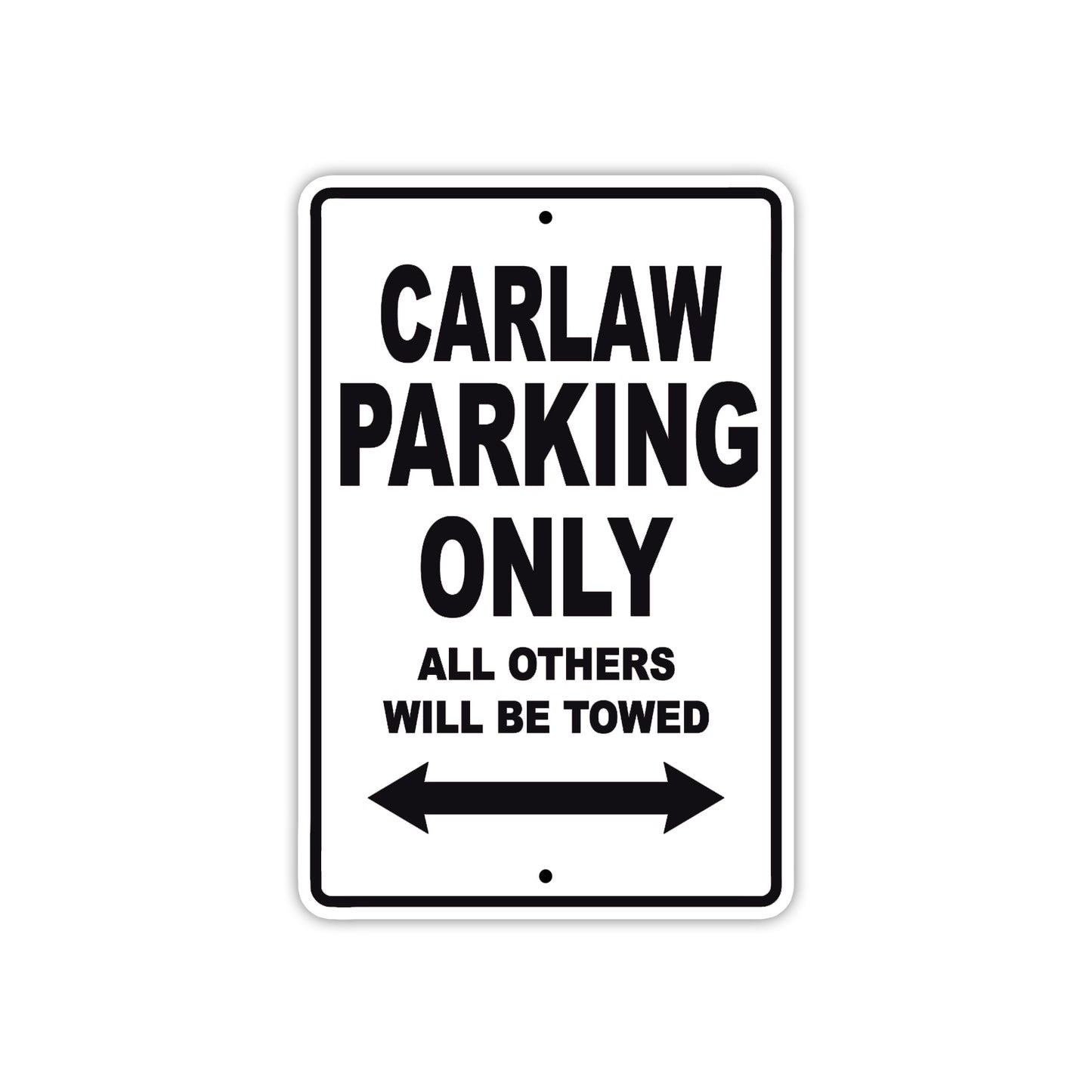 Carlaw Boats Parking Only All Others Will Be Towed Sea Ocean Beach Lake Boat Aluminum Metal Sign Plate