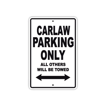 Carlaw Boats Parking Only All Others Will Be Towed Sea Ocean Beach Lake Boat Aluminum Metal Sign Plate