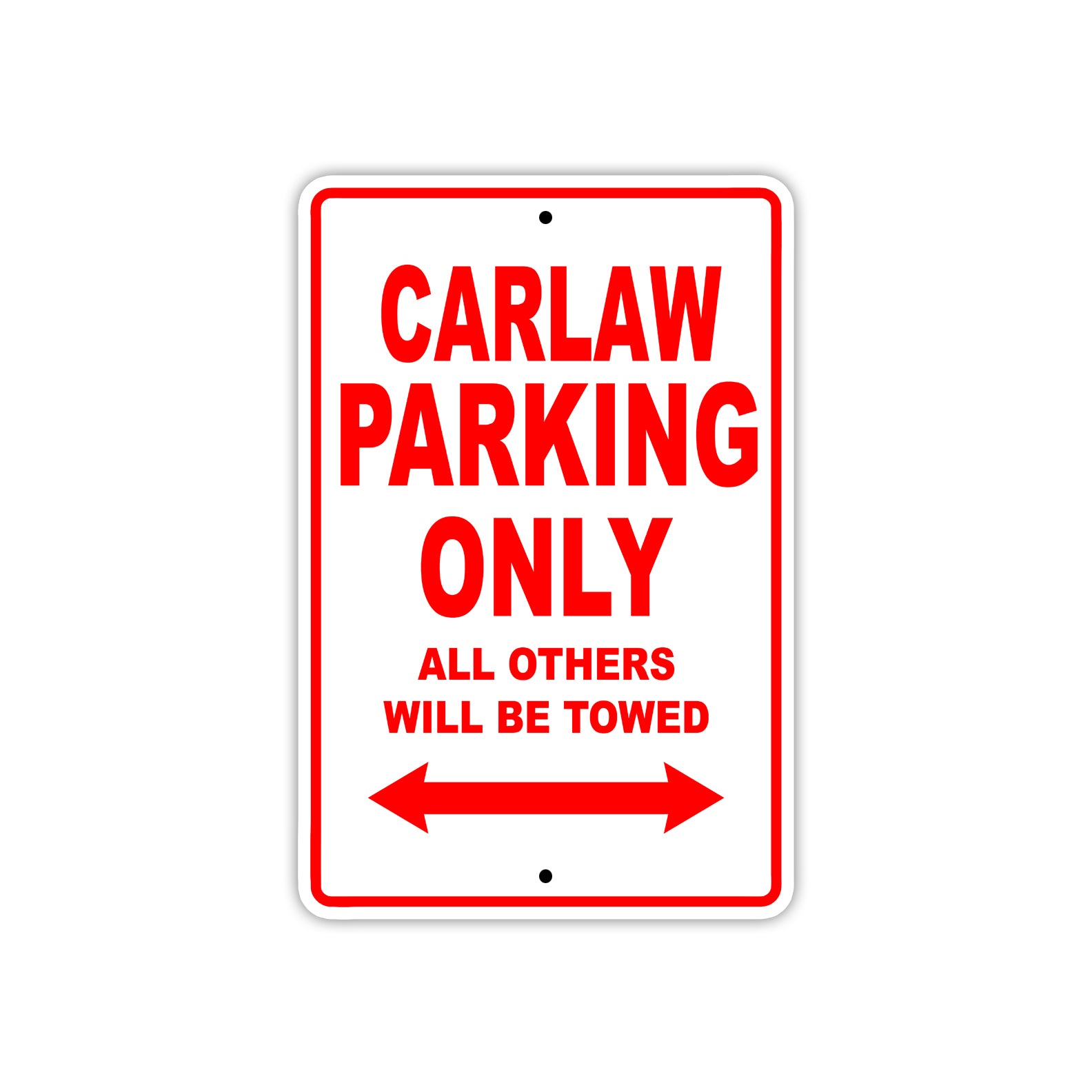 Carlaw Boats Parking Only All Others Will Be Towed Sea Ocean Beach Lake Boat Aluminum Metal Sign Plate