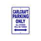 Carlcraft Boats Parking Only All Others Will Be Towed Sea Ocean Beach Lake Boat Aluminum Metal Sign Plate