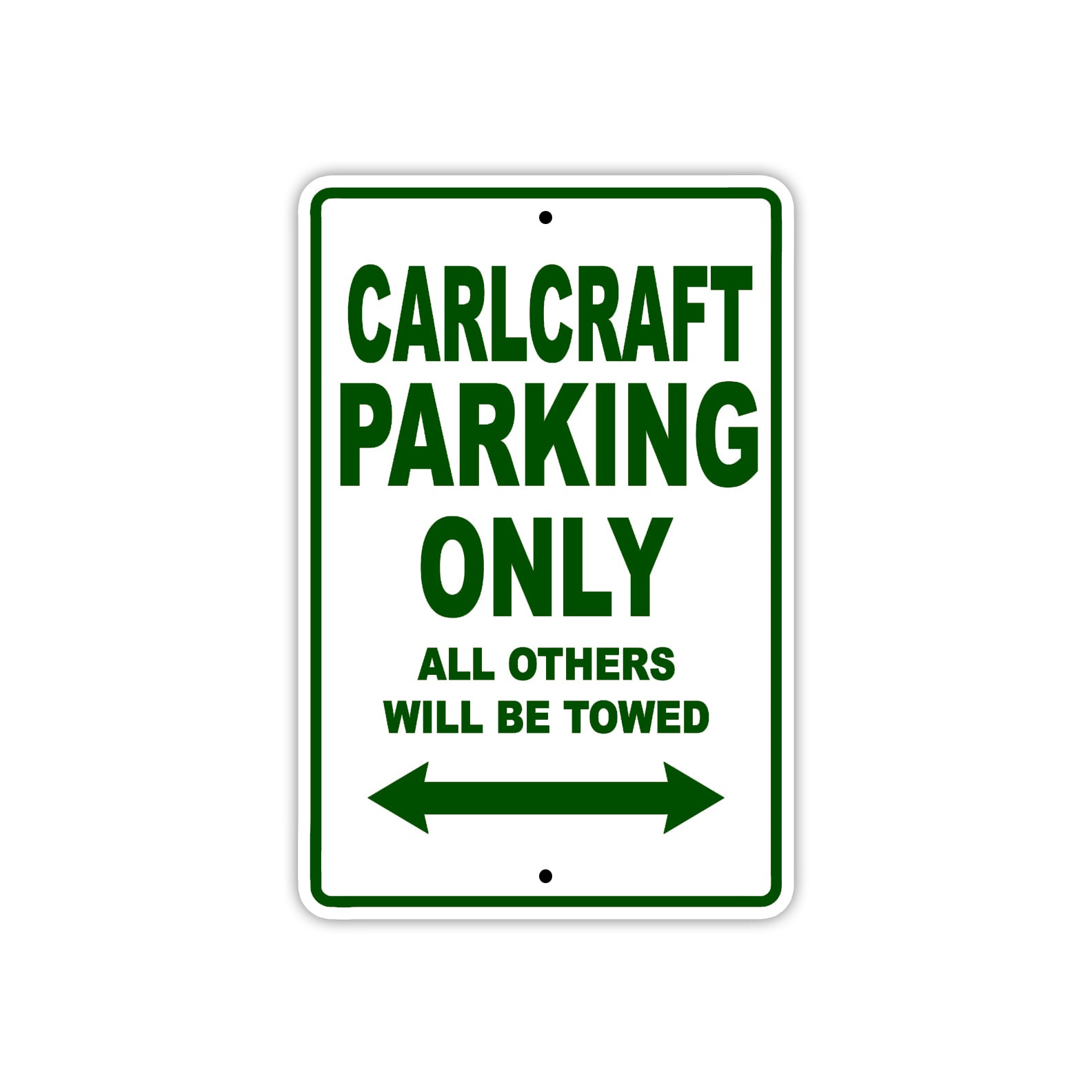Carlcraft Boats Parking Only All Others Will Be Towed Sea Ocean Beach Lake Boat Aluminum Metal Sign Plate