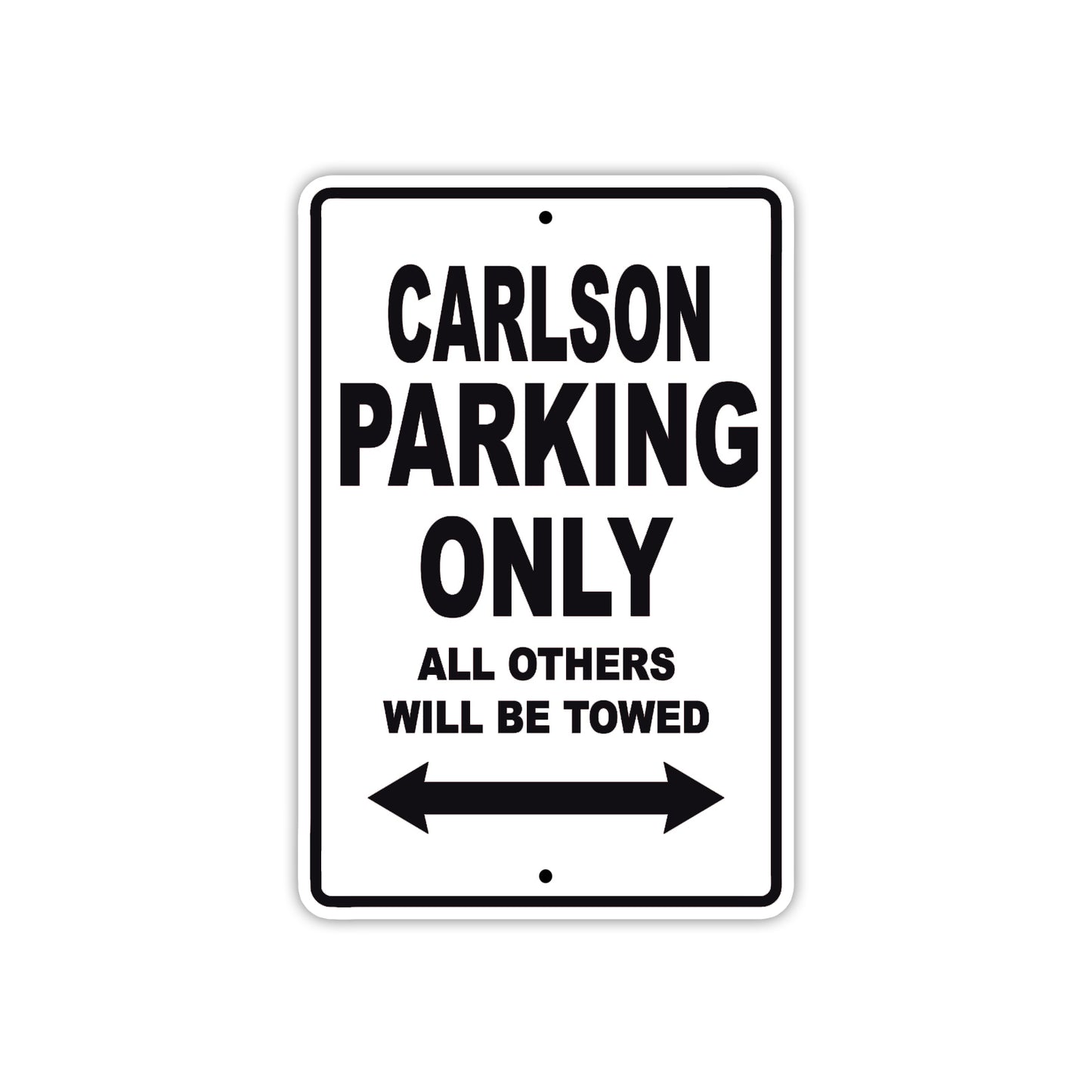 Carlson Boats Parking Only All Others Will Be Towed Sea Ocean Beach Lake Boat Aluminum Metal Sign Plate