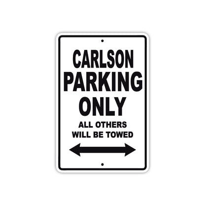 Carlson Boats Parking Only All Others Will Be Towed Sea Ocean Beach Lake Boat Aluminum Metal Sign Plate